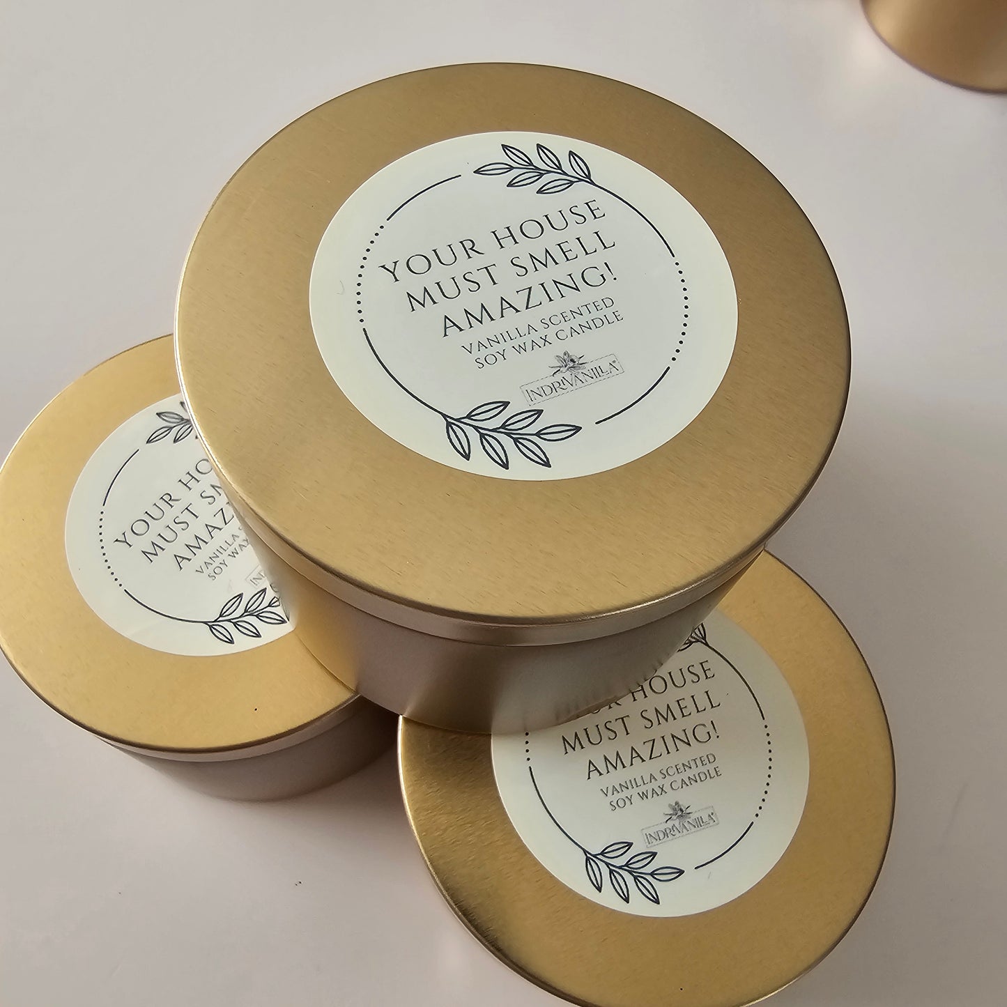 Vanilla Candle "Your House Must Smell Amazing"