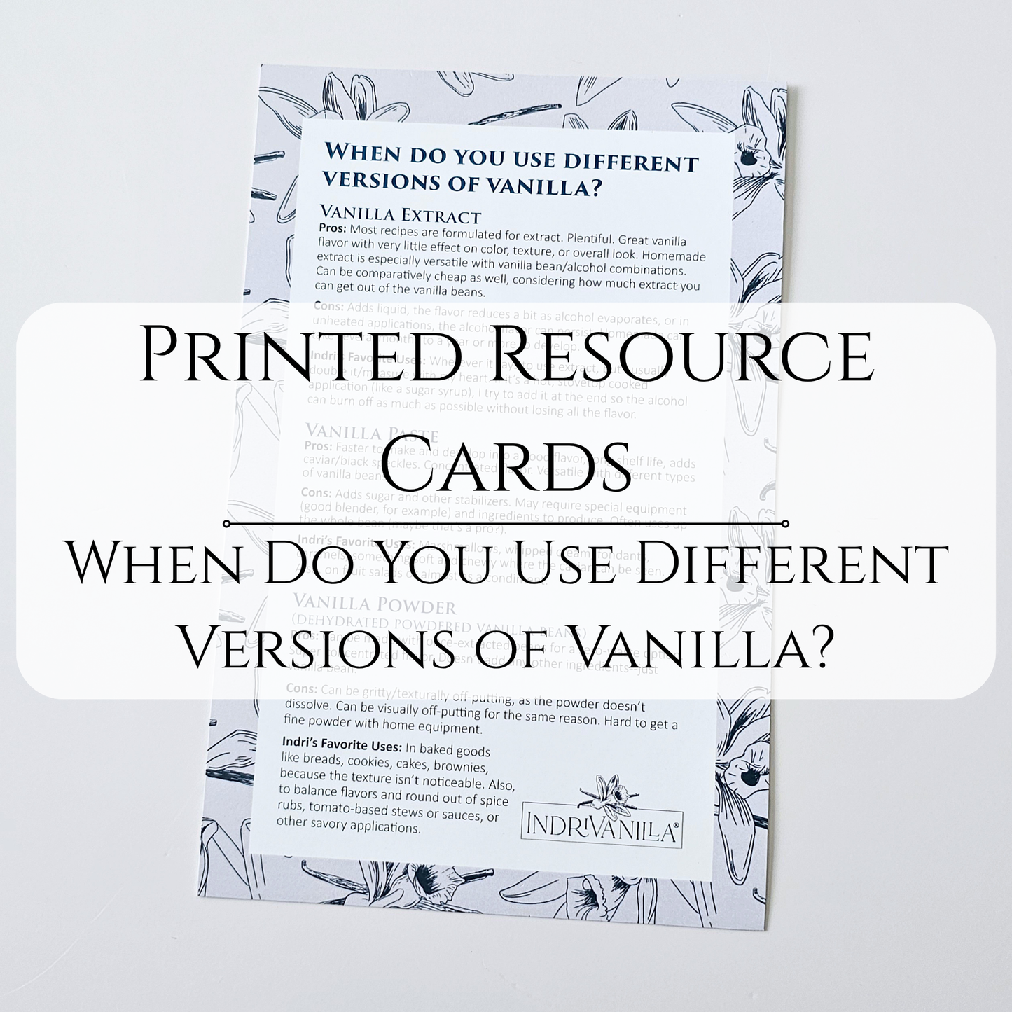 Printed Resource Cards