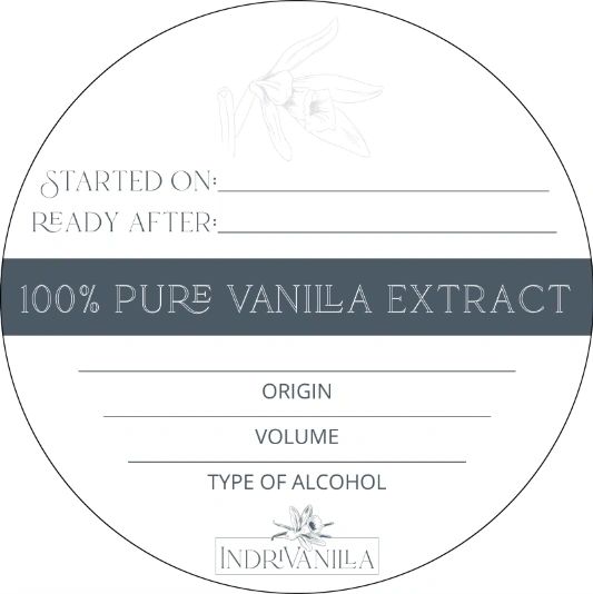 Homemade Fill-In Vanilla Extract Label - OnlineLabels