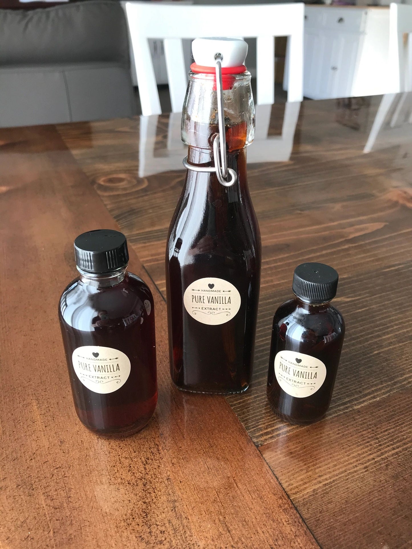 "Handmade Vanilla Extract" Printed Labels