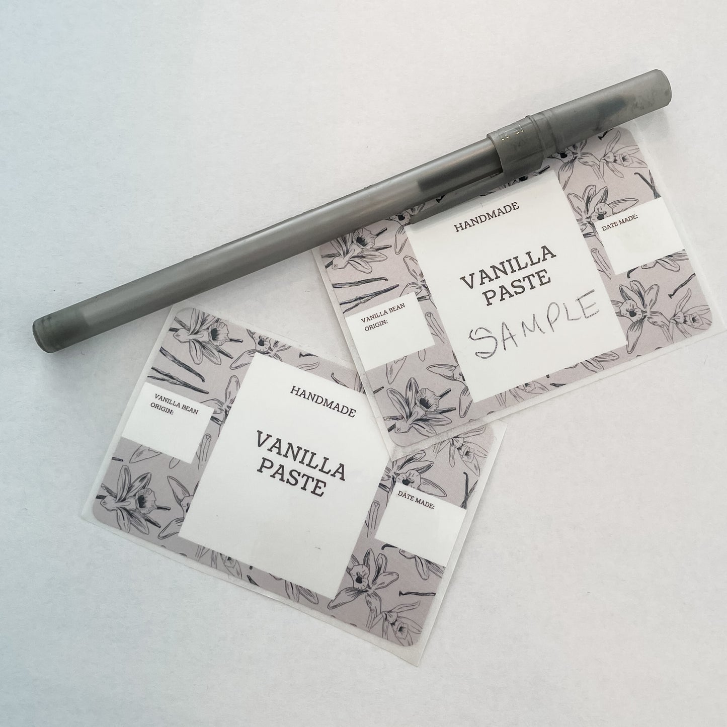 Vanilla Paste Printed Label