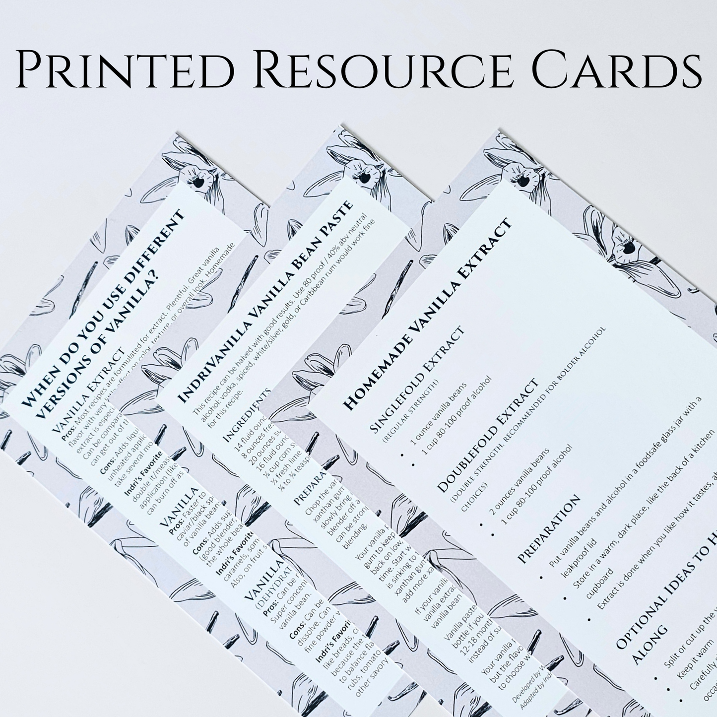 Printed Resource Cards