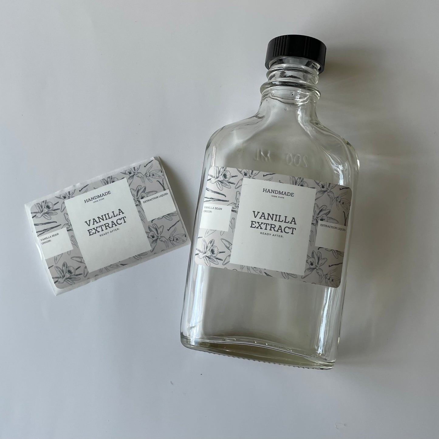 Vanilla Extract Printed Label